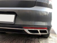 EDELSTAHL AUSPUFF BLENDEN für VW Passat B8 Facelift Limo + Variant | ab 2019>