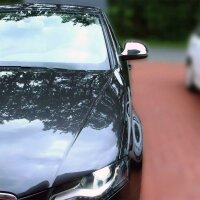 Recambo Edelstahl Spiegel Kappen Chrom kompatibel für Audi A5 8T 2007-2009 | A8 4E 2007-2010