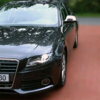 Recambo Edelstahl Spiegel Kappen Chrom kompatibel für Audi Q3 | Typ 8U | BJ 06.2011-2018