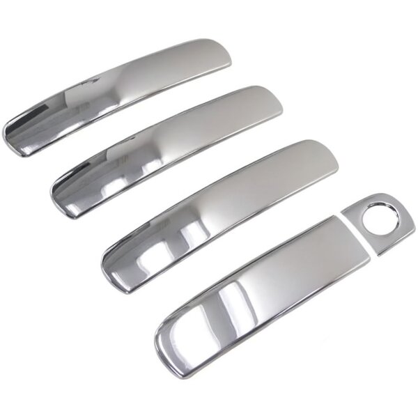 Recambo Chrom Türgriffe Edelstahl Blenden kompatibel für Audi A4 B7 2004-2008 | A6 C5 1997-2005