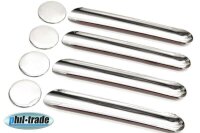 Recambo Chrom Türgriffe Edelstahl Kappen kompatibel...