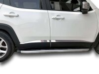 Recambo Edelstahl Chrom Türleisten kompatibel für Jeep Renegade | BJ ab 2014> | 4-teiliges Set