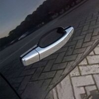 Recambo Chrom Türgriffe Blenden Edelstahl kompatibel für Opel Meriva B 2010-2017 Zafira B 2005-2014