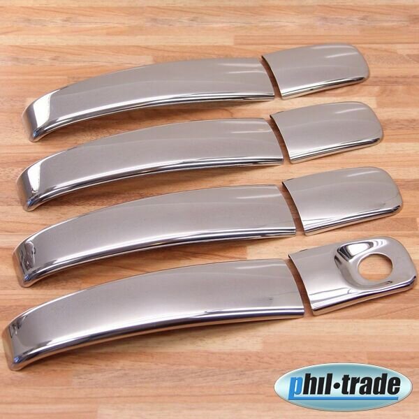 Recambo Chrom Türgriffe Blenden Edelstahl kompatibel für Renault Trafic II | BJ 2001-2014