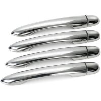 Recambo Chrom Türgriffe Blenden Edelstahl kompatibel für Renault Laguna II | Typ BG KG | 2001-2007