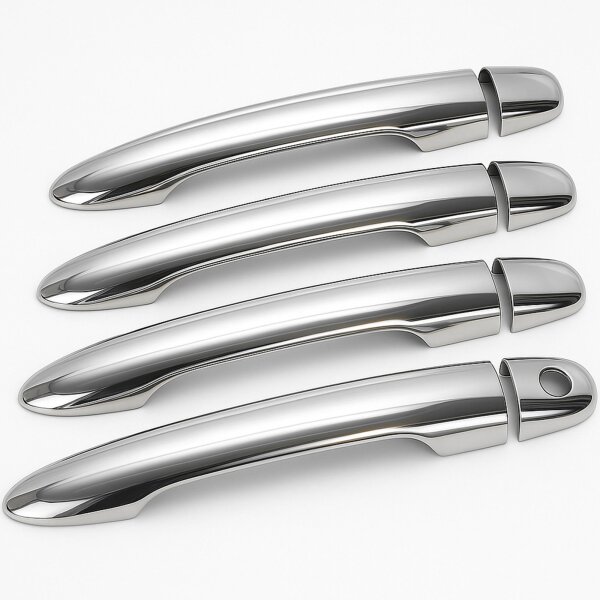 Recambo Chrom Türgriff Blenden Edelstahl kompatibel für Renault Modus | Grand Modus | BJ 2004-2012