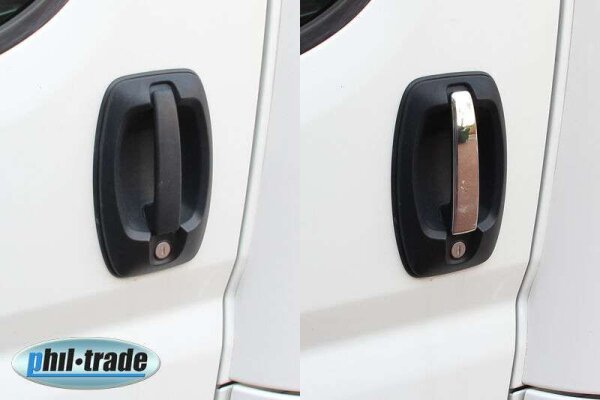 1Set Chrom Edelstahl Türgriff Blenden für Opel Movano C Cargo | BJ ab 2021>