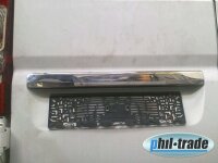 EDELSTAHL KOFFERRAUMLEISTE KENNZEICHEN für OPEL...