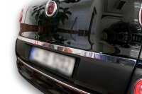 EDELSTAHL CHROM KOFFERRAUMLEISTE MITTE für FIAT 500L | BJ ab 2012> | HECKLEISTE