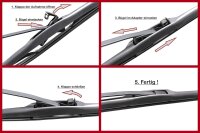 Hybrid Scheibenwischer vorne für Mazda Premacy | BJ 1999-2005
