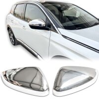 Edelstahl Chrom Spiegelkappen für Citroen C5...