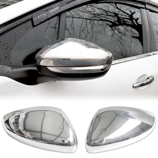 Edelstahl Chrom Spiegelkappen für Opel Corsa F | BJ ab 2019>