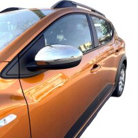 Edelstahl Chrom Spiegelkappen Set passend für Renault Clio V ab 2019 Chrom Look