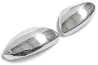 Edelstahl Chrom Spiegelkappen Set passend für Renault Clio V ab 2019 Chrom Look
