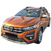 Edelstahl Chrom Spiegelkappen Set passend für Dacia Sandero III Typ DJF ab 2021