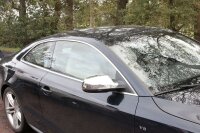 Edelstahl Chrom Spiegelkappen Set passend für Audi A5 S5 RS5 Typ 8T Bj 2010-2016