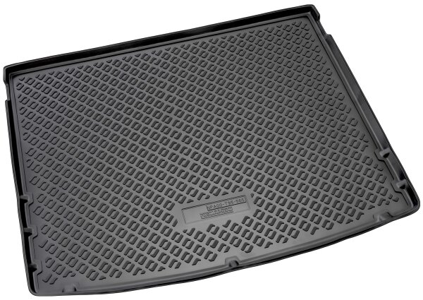 Kofferraumwanne | Variante: TPE - PE | für VW T-ROC A11 | ab BJ 2017 | Vario-Boden obere Position