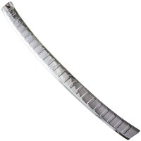 Ladekantenschutz Edelstahl | CHROM - MATT | für AUDI Q2, TYP GAB | BJ 2016-08/2020  | mit Abkantung