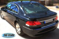 Ladekantenschutz Edelstahl | CHROM - MATT | für BMW 7er E65 | 2002-2008 | mit Abkantung