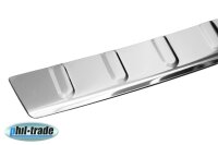 Ladekantenschutz Edelstahl | CHROM - MATT | für KIA VENGA | ab 2009 | mit Abkantung