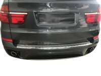 Ladekantenschutz Edelstahl | CHROM - MATT | für BMW X5 E70 | BJ 2006-2013 | mit Abkantung