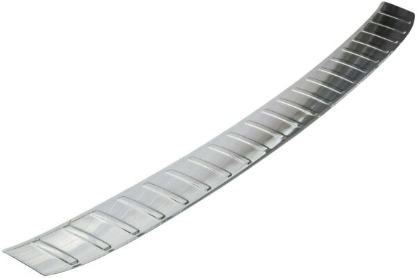 Ladekantenschutz Edelstahl | CHROM - MATT | für FIAT PUNTO 199, 2012-2018 | mit Abkantung