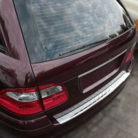 Ladekantenschutz Edelstahl | CHROM - MATT | für MERCEDES E-KLASSE S211 CLASSIC | 2002-2009