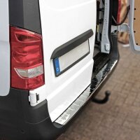 Ladekantenschutz Edelstahl | CHROM - MATT | für MERCEDES VITO, V-KLASSE W447 | mit Abkantung
