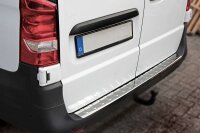Ladekantenschutz Edelstahl | CHROM - MATT | für MERCEDES VITO, V-KLASSE W447 | mit Abkantung