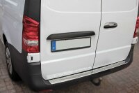 Ladekantenschutz Edelstahl | CHROM - MATT | für MERCEDES VITO, V-KLASSE W447 | mit Abkantung