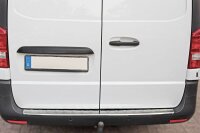 Ladekantenschutz Edelstahl | CHROM - MATT | für MERCEDES VITO, V-KLASSE W447 | mit Abkantung
