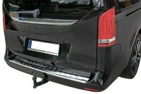 Ladekantenschutz Edelstahl | CHROM - MATT | für MERCEDES VITO, V-KLASSE W447 | mit Abkantung