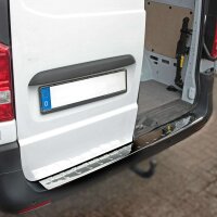 Ladekantenschutz Edelstahl | CHROM - MATT | für MERCEDES VITO W447, V-KLASSE W447