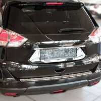 Ladekantenschutz Edelstahl | CHROM - MATT | für NISSAN X-TRAIL T32, 2017 | mit Abkantung