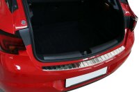 Ladekantenschutz Edelstahl | CHROM - MATT | für OPEL ASTRA K SCHRÄGHECK | mit Abkantung