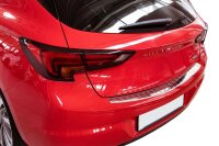 Ladekantenschutz Edelstahl | CHROM - MATT | für OPEL ASTRA K SCHRÄGHECK | mit Abkantung