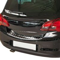 Ladekantenschutz Edelstahl | CHROM - MATT | für OPEL CORSA E | 2014-2019 | mit Abkantung