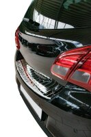 Ladekantenschutz Edelstahl | CHROM - MATT | für OPEL CORSA E | 2014-2019 | mit Abkantung