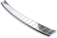 Ladekantenschutz Edelstahl | CHROM - MATT | für OPEL CROSSLAND X | 2017 | mit Abkantung