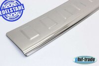 Ladekantenschutz Edelstahl | CHROM - MATT | für OPEL ZAFIRA B | 2005-2014 | mit Abkantung