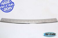 Ladekantenschutz Edelstahl | CHROM - MATT | für OPEL ZAFIRA B | 2005-2014 | mit Abkantung