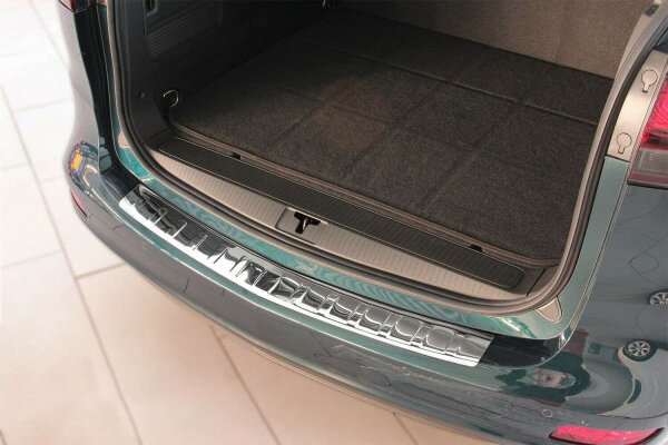 Ladekantenschutz Edelstahl | CHROM - MATT | für OPEL ZAFIRA C TOURER 2011-2019 | +Abkantung