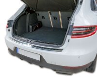 Ladekantenschutz Edelstahl | CHROM - MATT | für PORSCHE MACAN | ab 2014 | mit Abkantung
