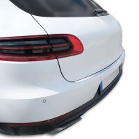 Ladekantenschutz Edelstahl | CHROM - MATT | für PORSCHE MACAN | ab 2014 | mit Abkantung
