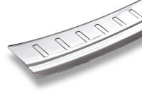 Ladekantenschutz Edelstahl | CHROM - MATT | für PORSCHE MACAN | ab 2014 | mit Abkantung