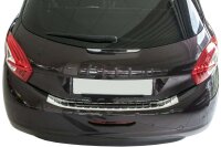 Ladekantenschutz Edelstahl | CHROM - MATT | für PEUGEOT 208 | 2012-2019 | mit Abkantung
