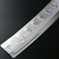 Ladekantenschutz Edelstahl | CHROM - MATT | für SEAT LEON ST KOMBI | ab 2014 |  mit Abkantung