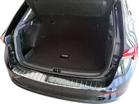 Ladekantenschutz Edelstahl | CHROM - MATT | für SKODA SCALA | ab BJ 2018 | mit Abkantun