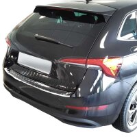 Ladekantenschutz Edelstahl | CHROM - MATT | für SKODA SCALA | ab BJ 2018 | mit Abkantun