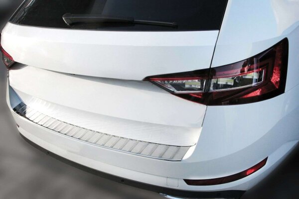 Ladekantenschutz CHROM MATT ABS für SKODA SUPERB III KOMB ab 2015- Abkantung